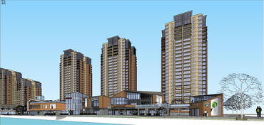 精品冰河商業(yè)加高層住宅建筑設(shè)計(jì)SU模型探析